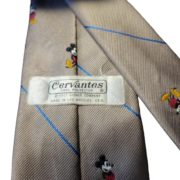 Cervantes Disney Vintage Mickey Mouse Men's Necktie - Picture 4 of 8